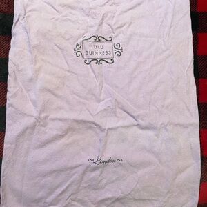 Lulu Guinness pale purple Logo Dust Bag